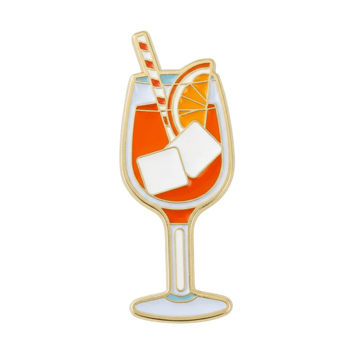 Aperol Spritz Cocktail Metal Sticker With 3M Sticky Backing - StickyPins