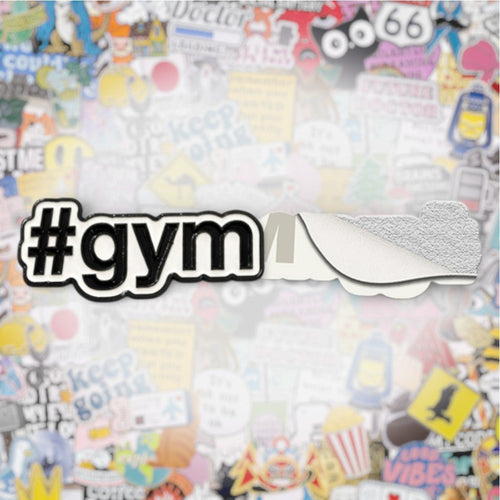 gym Metal Phone Sticker with 3M Sticky Backing - StickyPins