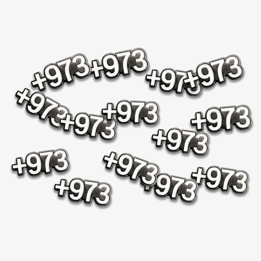+973 Metal Phone Sticker with 3M Sticky Backing - StickyPins