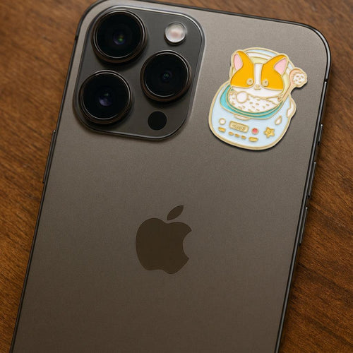 Astronaut Cat Kawaii Metal Sticker With 3M Sticky Backing - StickyPins